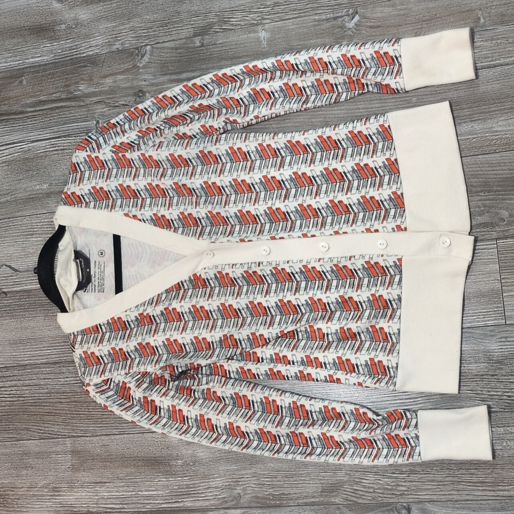 Threadless Select Herringbooks Design Cardigan M